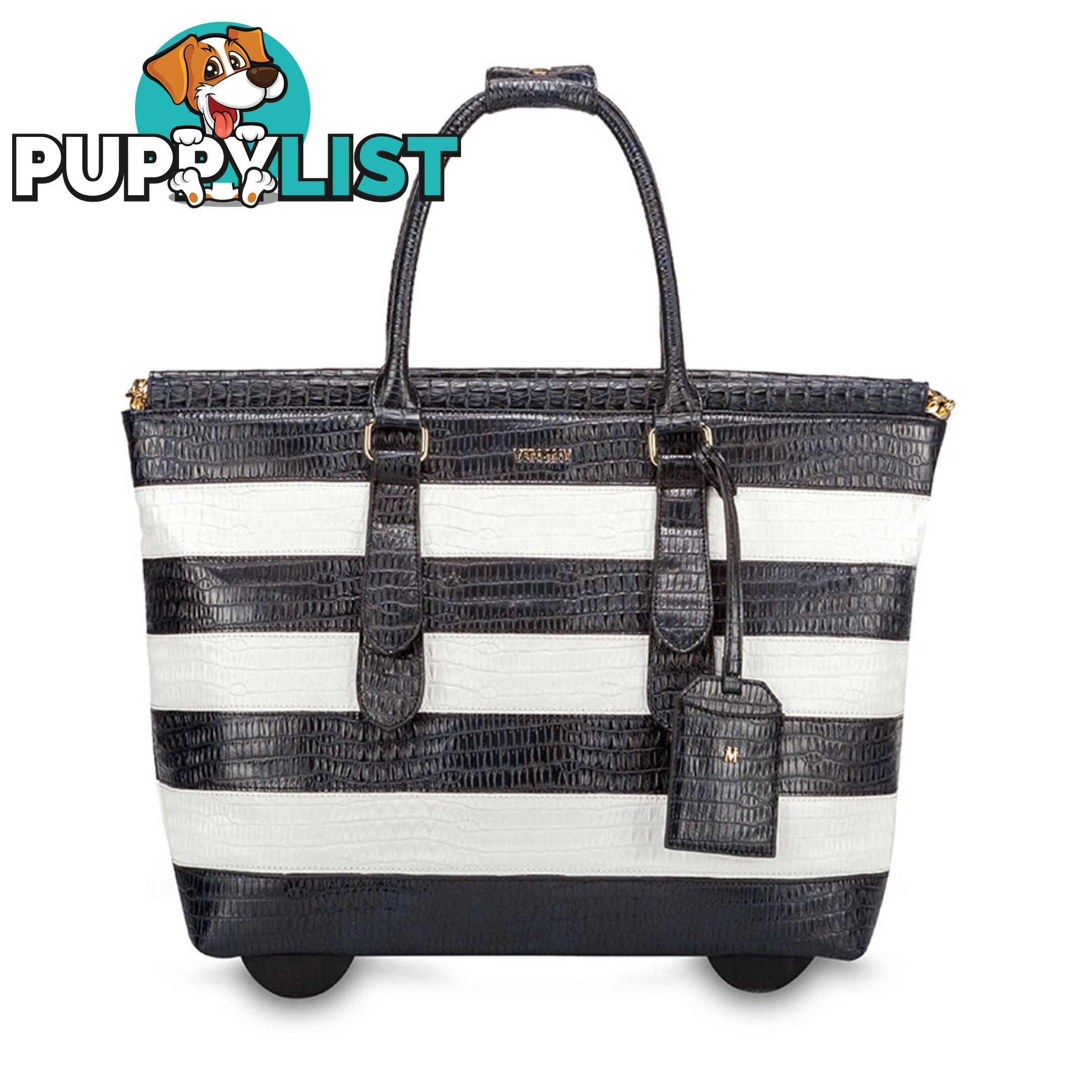 DARWIN STRIPED BLACK WHITE Travel Bag