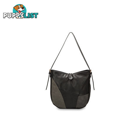 ELARA Black Patch Fashion Womens Handbag