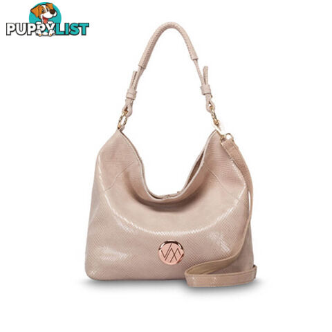 CHARLIE Beige Genuine Leather Womens Handbag