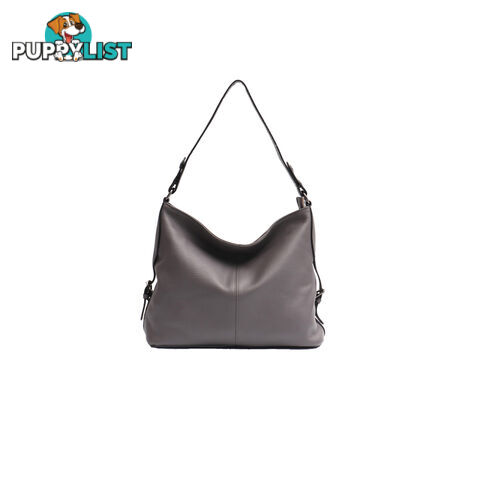 ASIM GREY GENUINE LEATHER LADIES HANDBAG