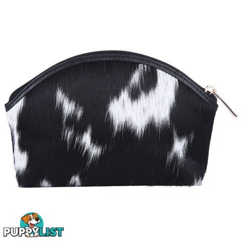 ASHTON White Cowhide Clutch Coin Purse