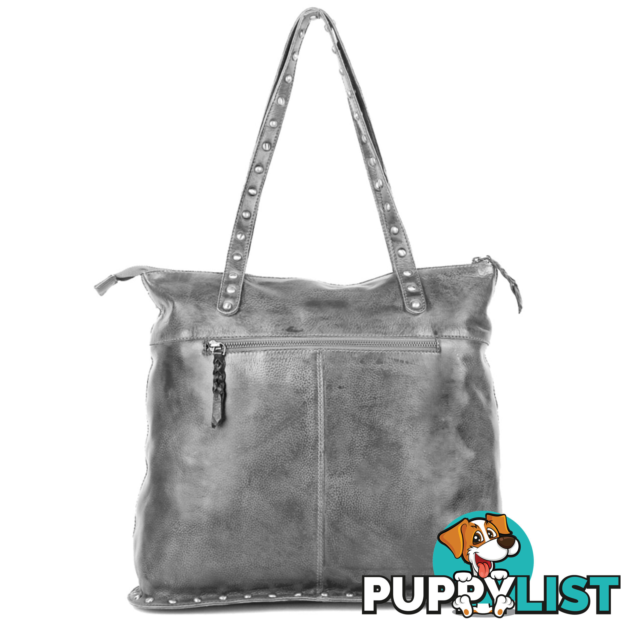 WELLINGTON GREY GENUINE LEATHER LADIES HANDBAG