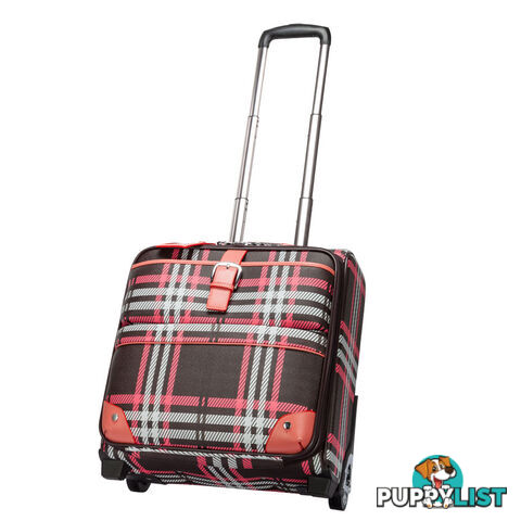 Chicago Brown checkered Overnight Travelbag