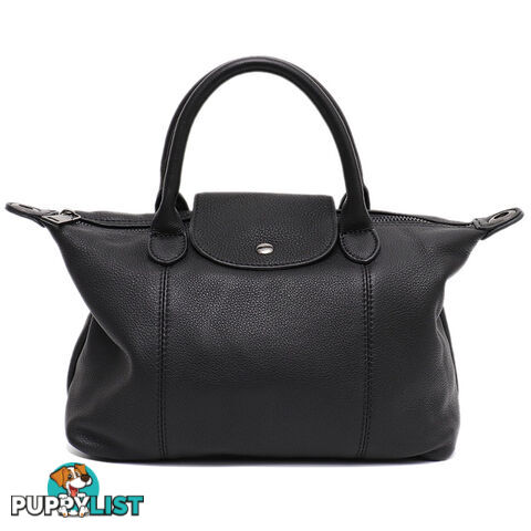 DREAMY BLACK GENUINE LEATHER WOMENS HANDBAG