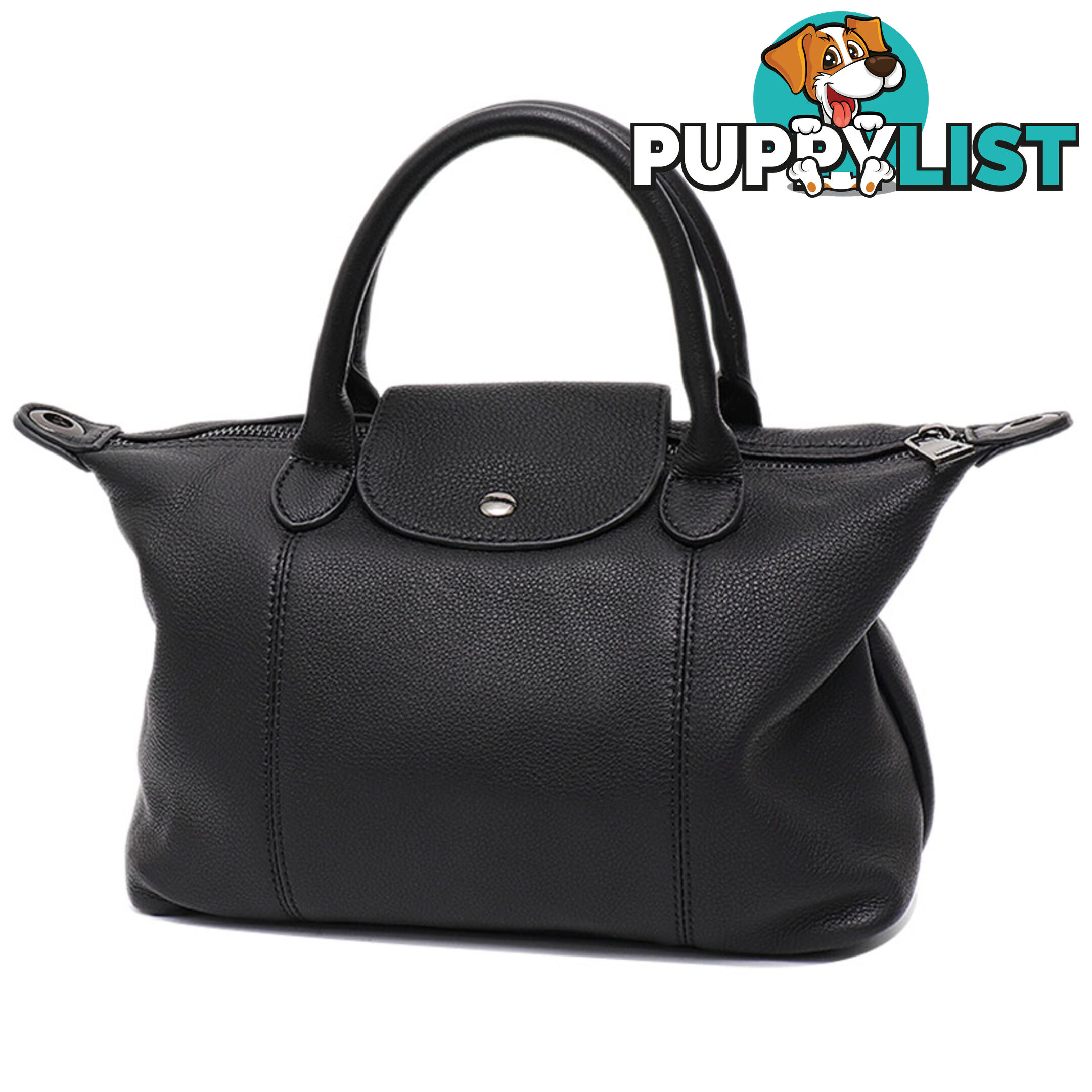 DREAMY BLACK GENUINE LEATHER WOMENS HANDBAG