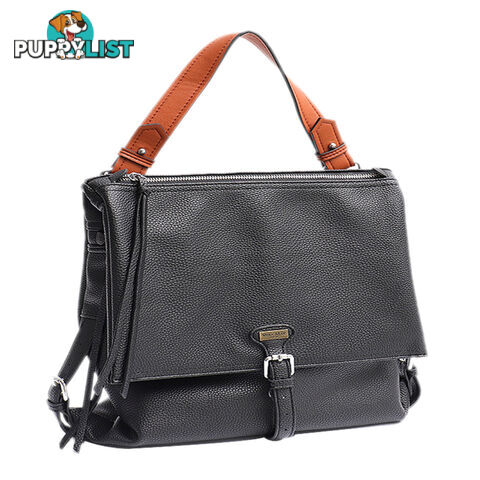 KERRY BLACK VEGAN LEATHER LADIES HANDBAG