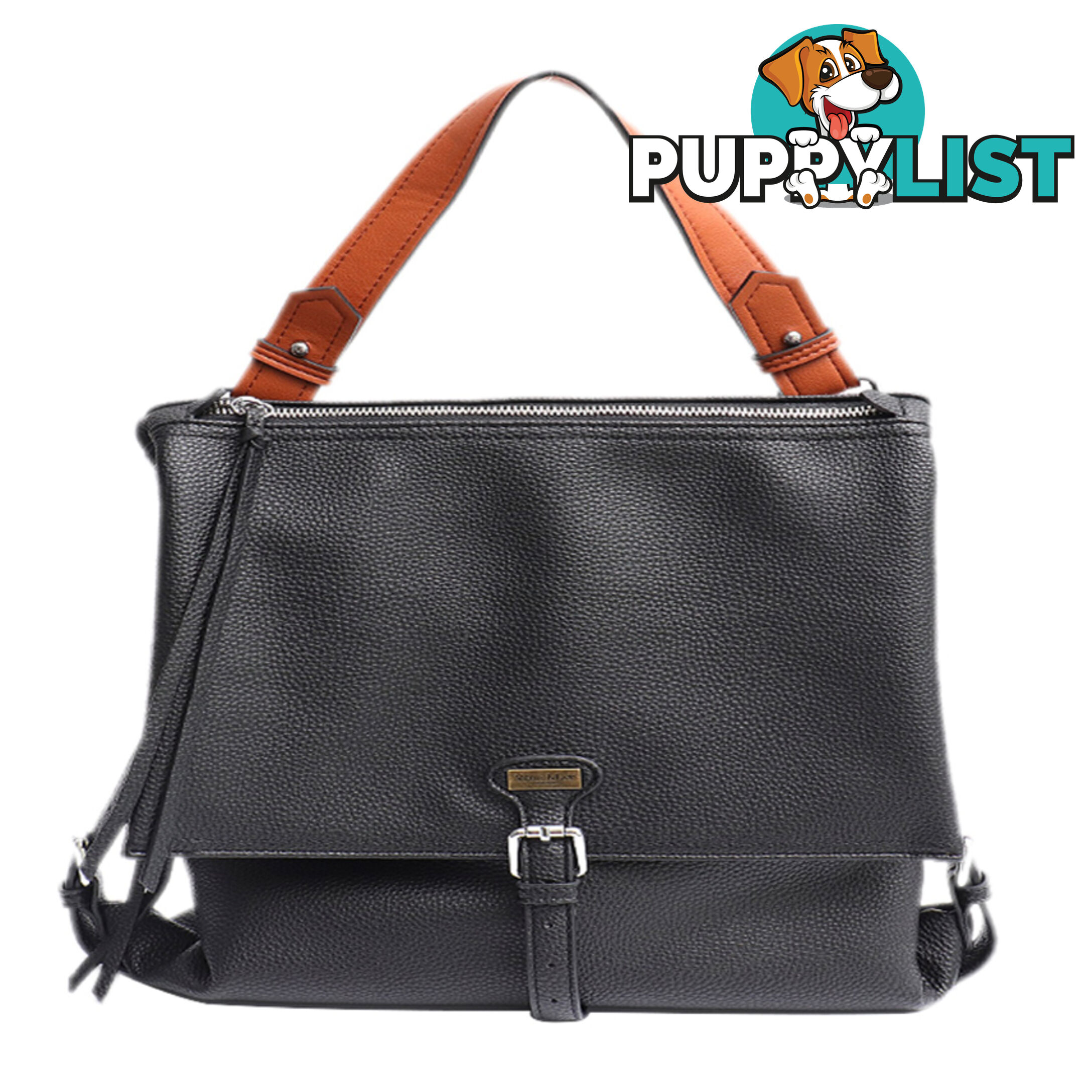 KERRY BLACK VEGAN LEATHER LADIES HANDBAG