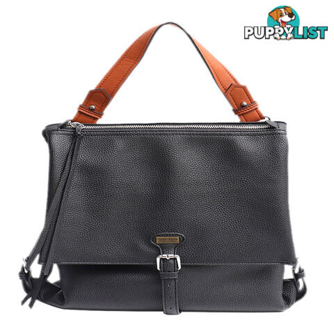 KERRY BLACK VEGAN LEATHER LADIES HANDBAG