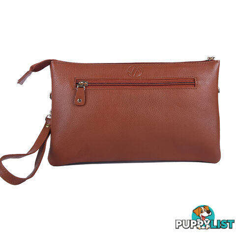 LIBERTY TAN WOMENS GENUINE LEATHER CROSSBODY BAG