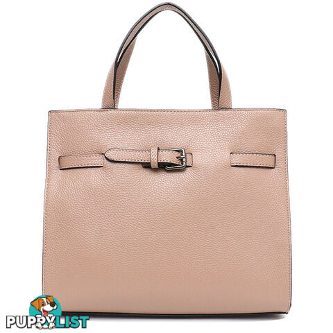 KIND TAUPE GENUINE LEATHER WOMENS HANDBAG