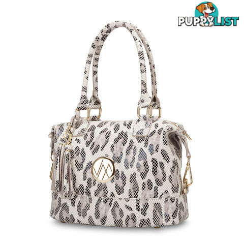 KAT SNOW LEOPARD GENUINE LEATHER LADIES HANDBAG