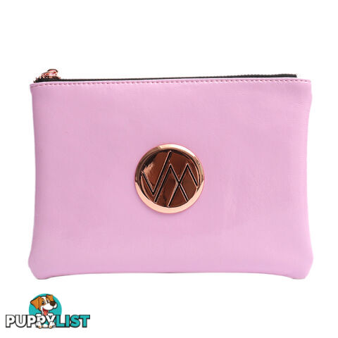 GIA PURPLE GENUINE LEATHER LADIES CLUTCH