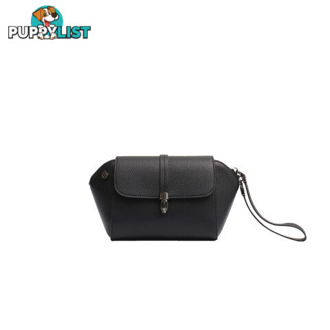 KARMEL BLACK GENUINE LEATHER LADIES SMALL HANDBAG