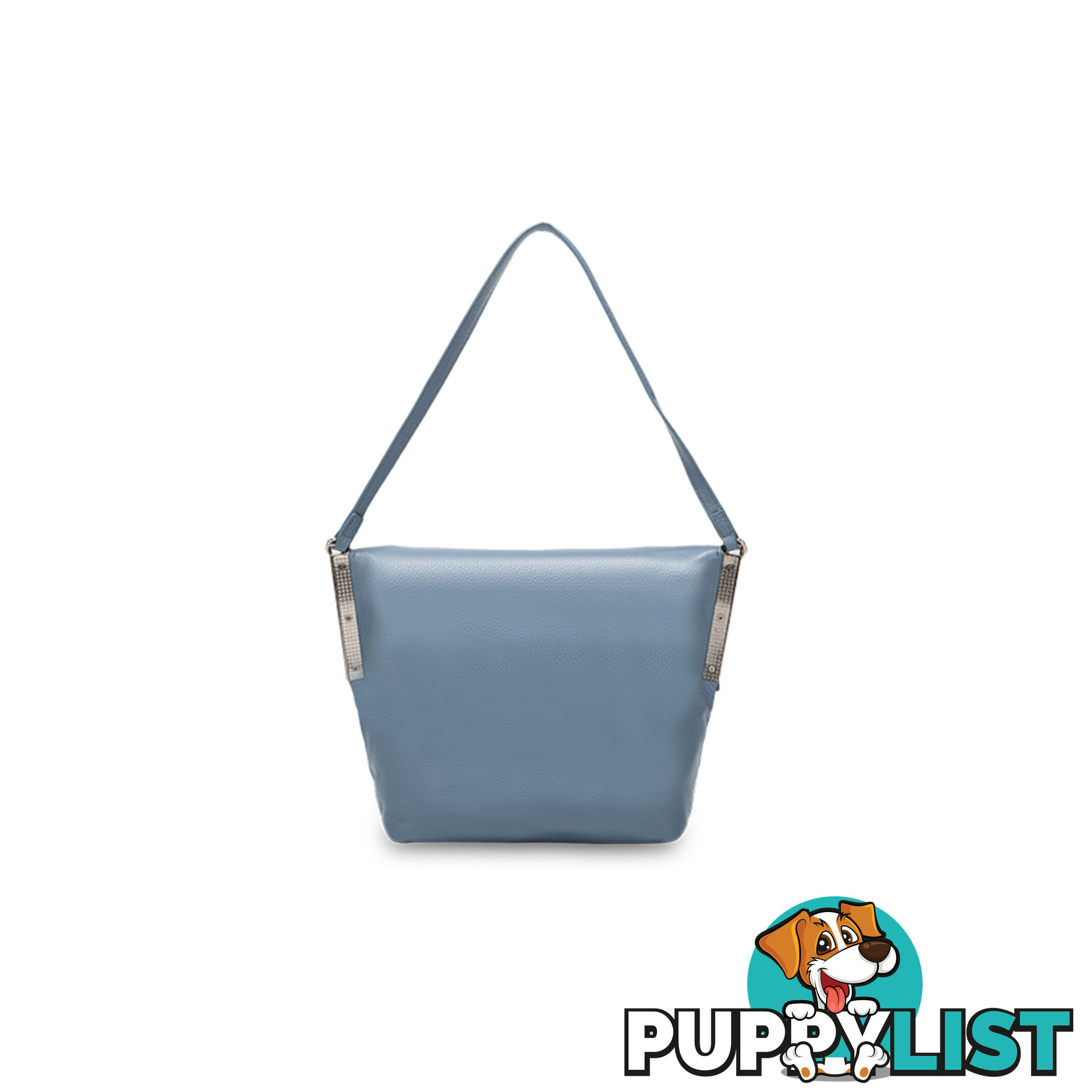 SKYLER Blue Genuine Leather Handbag