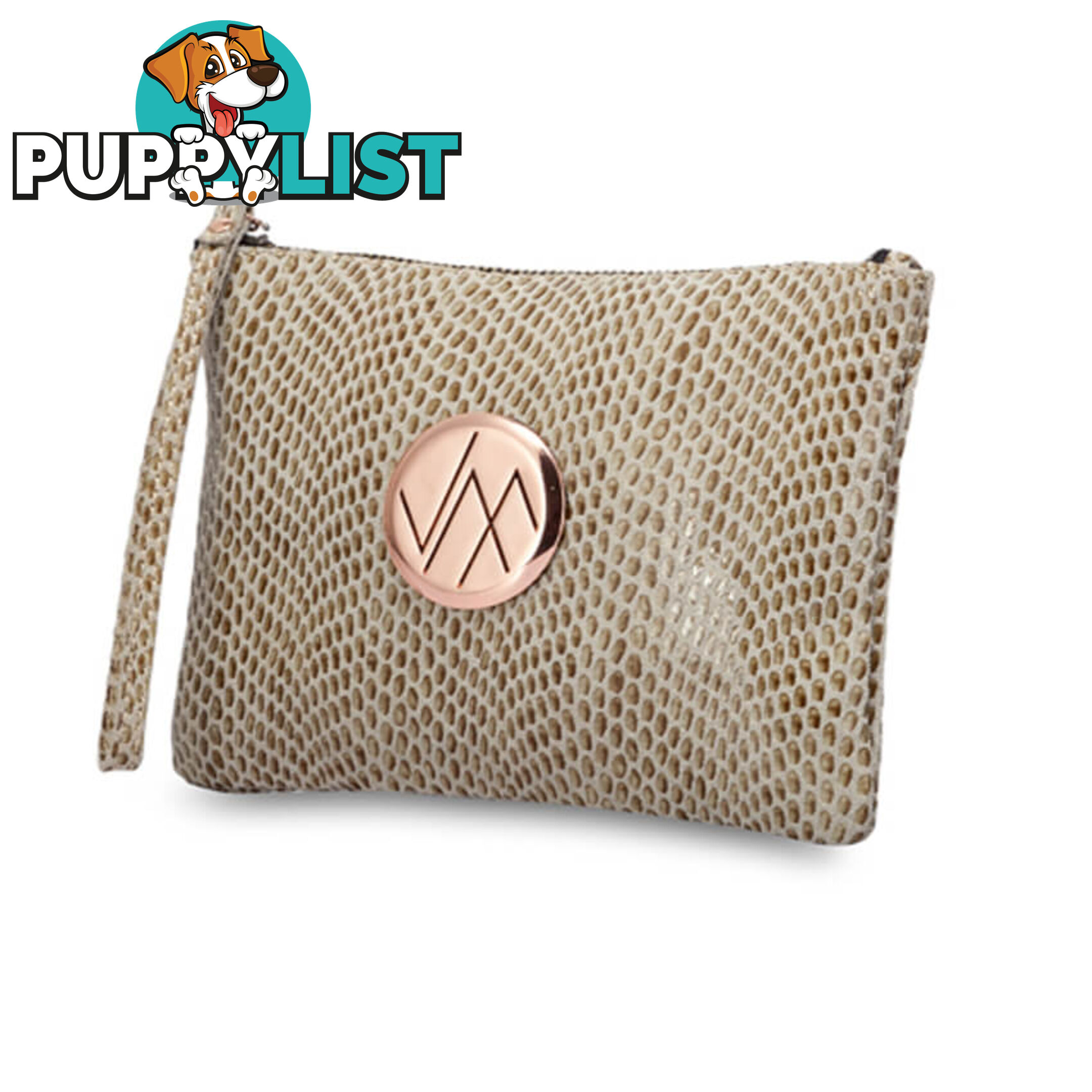 GIA Snake Natural Genuine Leather Clutch Bag