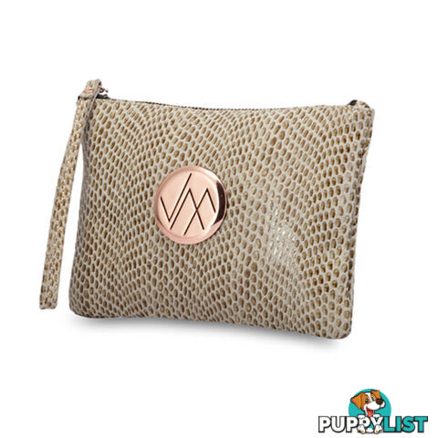 GIA Snake Natural Genuine Leather Clutch Bag