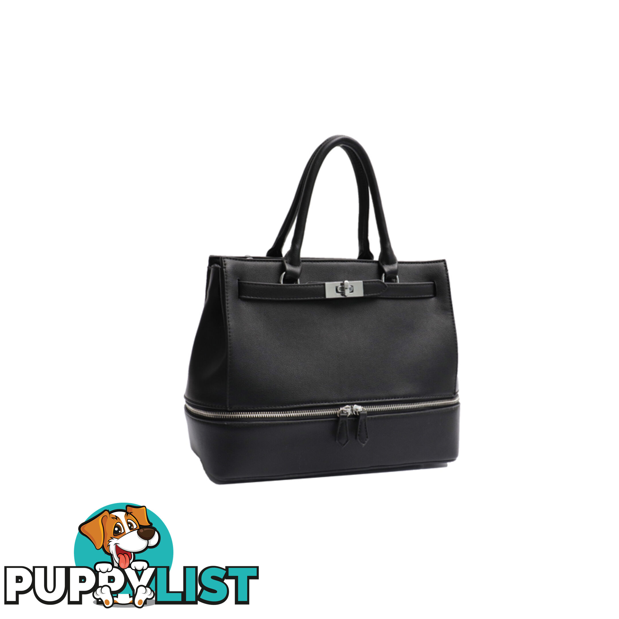 CATH BLACK VEGAN LEATHER LADIES HANDBAG