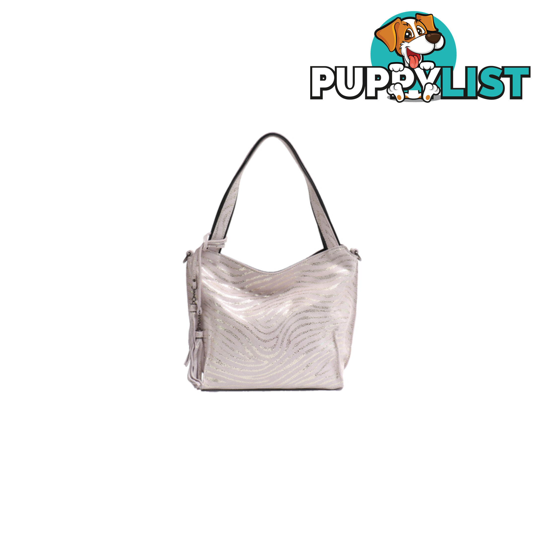 SERENITY WHITE GENUINE LEATHER LADIES HANDBAG