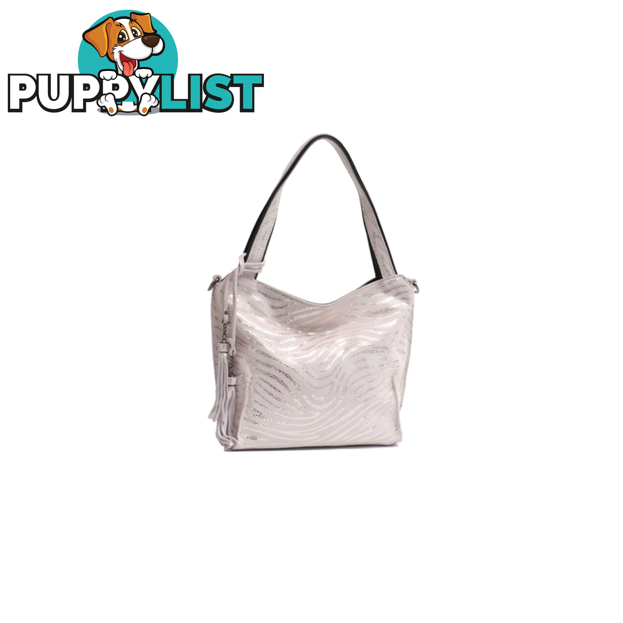 SERENITY WHITE GENUINE LEATHER LADIES HANDBAG