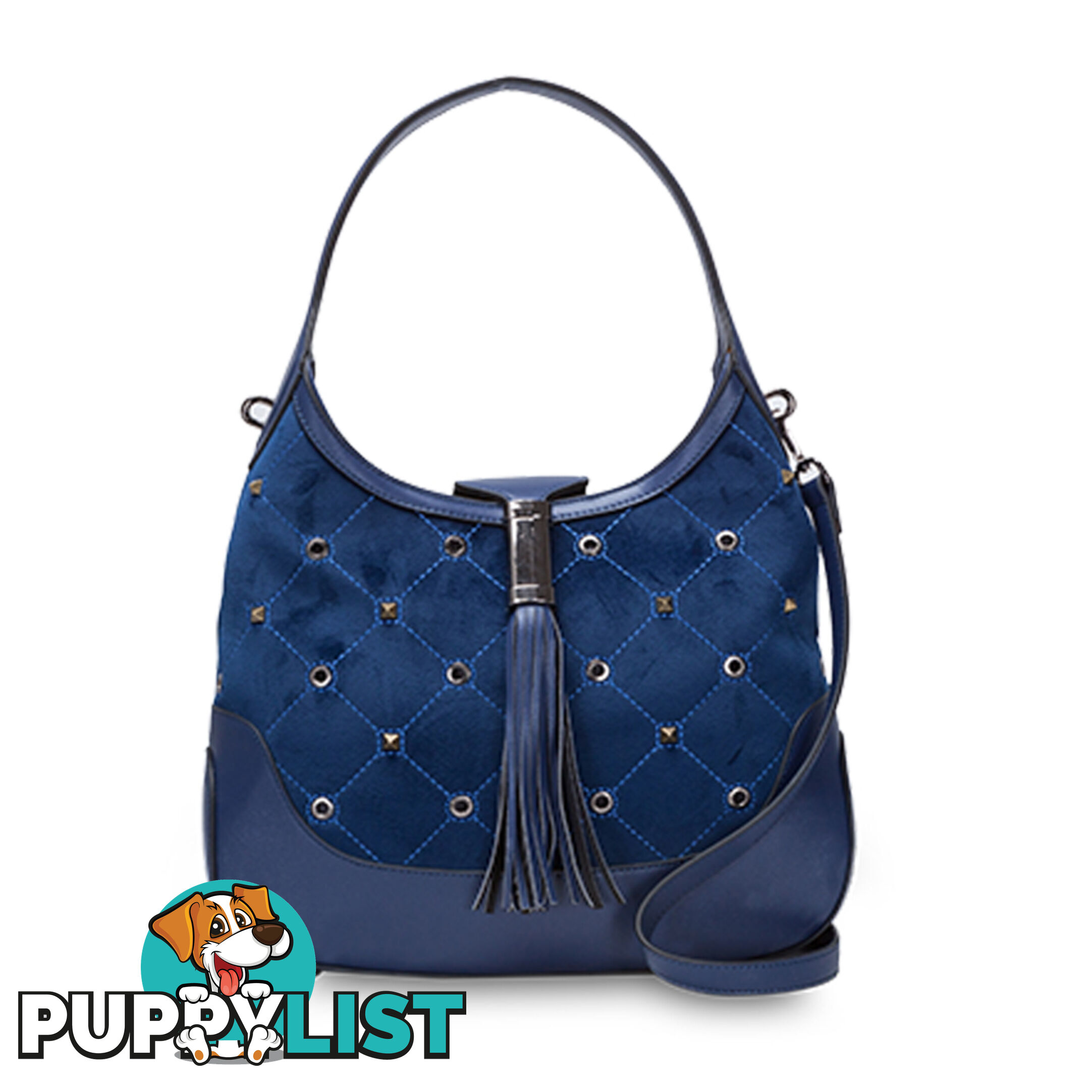 ORIA Navy Handbag