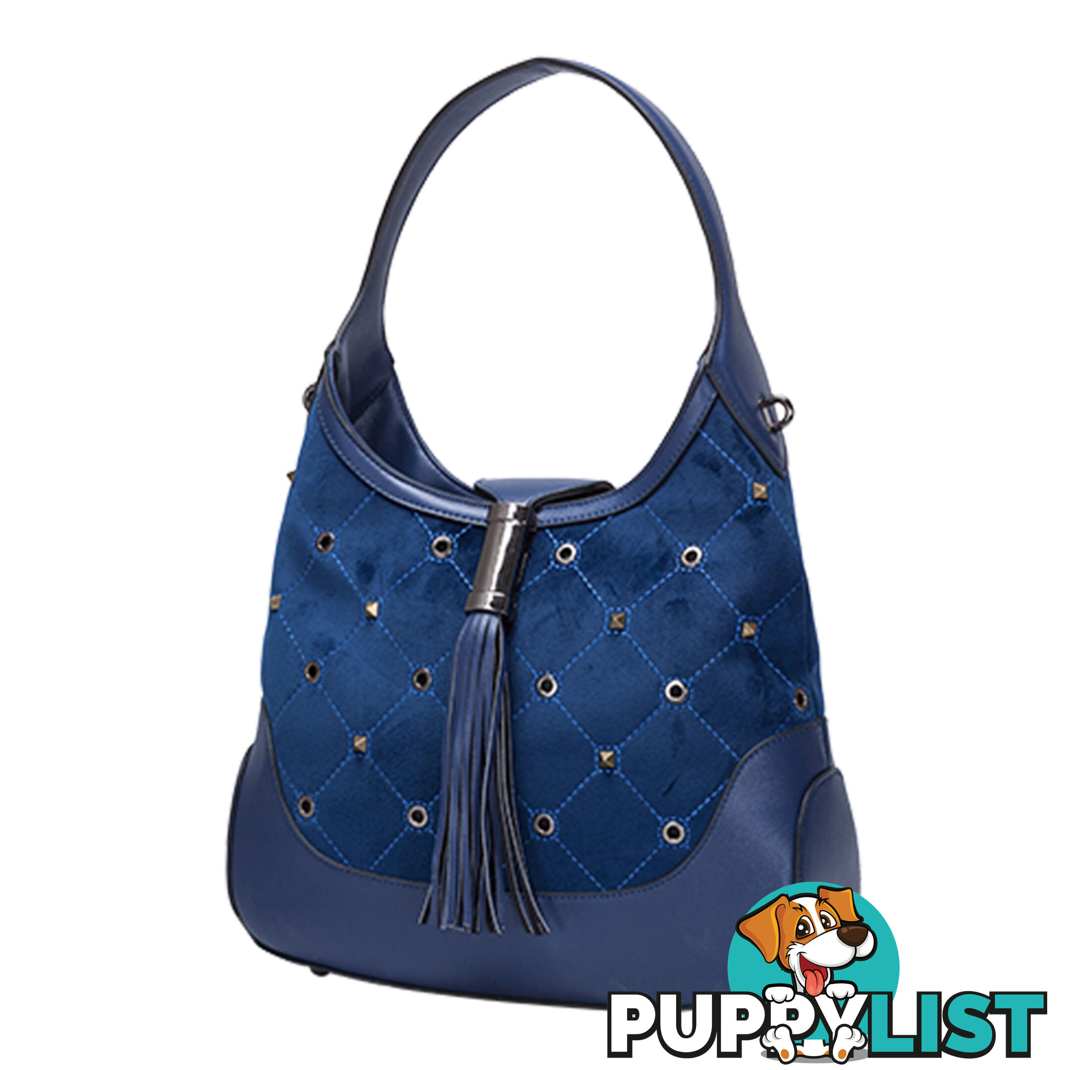 ORIA Navy Handbag