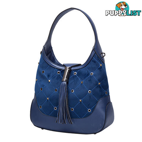 ORIA Navy Handbag