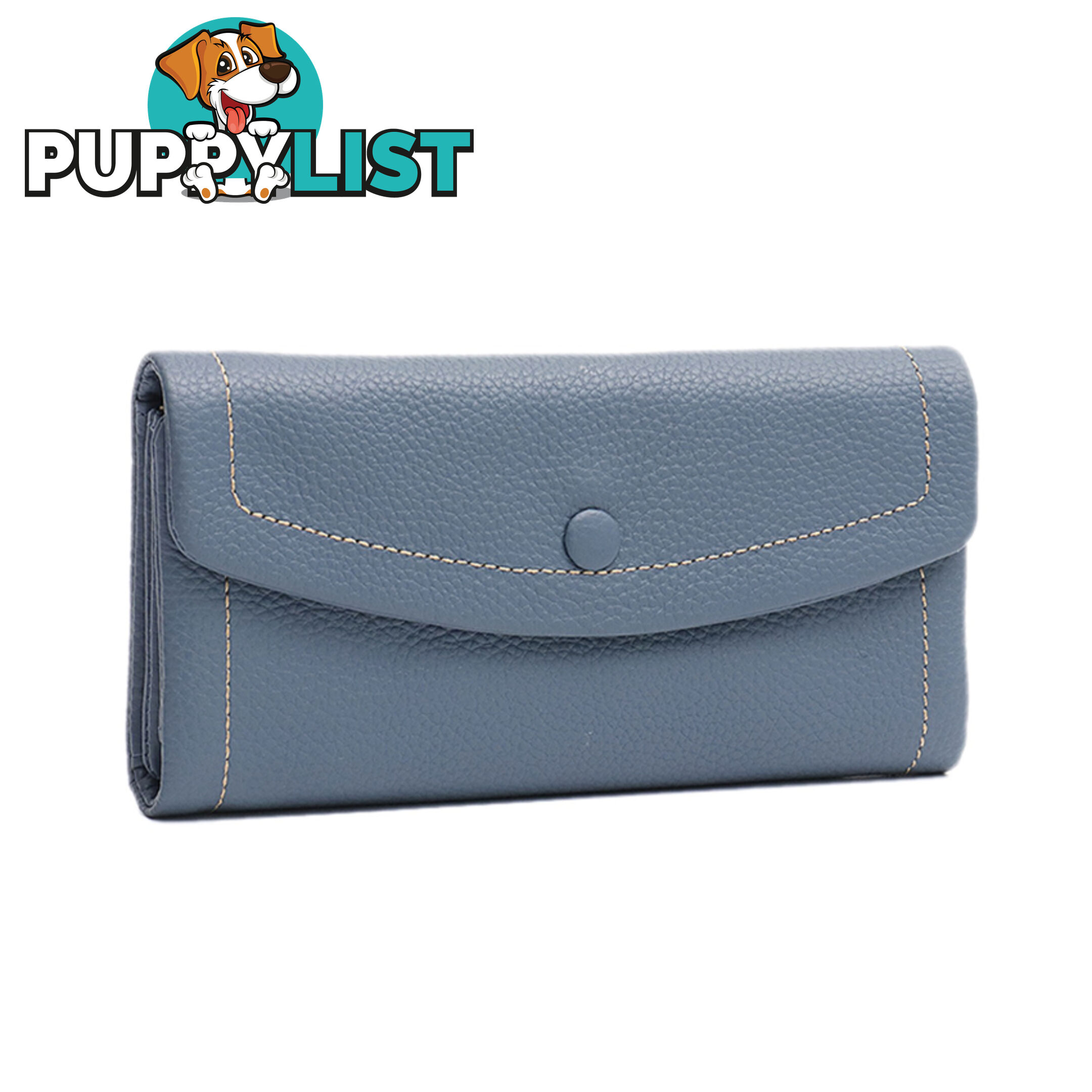 NONIE BLUE GENUINE LEATHER LADIES WALLET