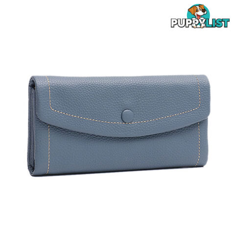 NONIE BLUE GENUINE LEATHER LADIES WALLET