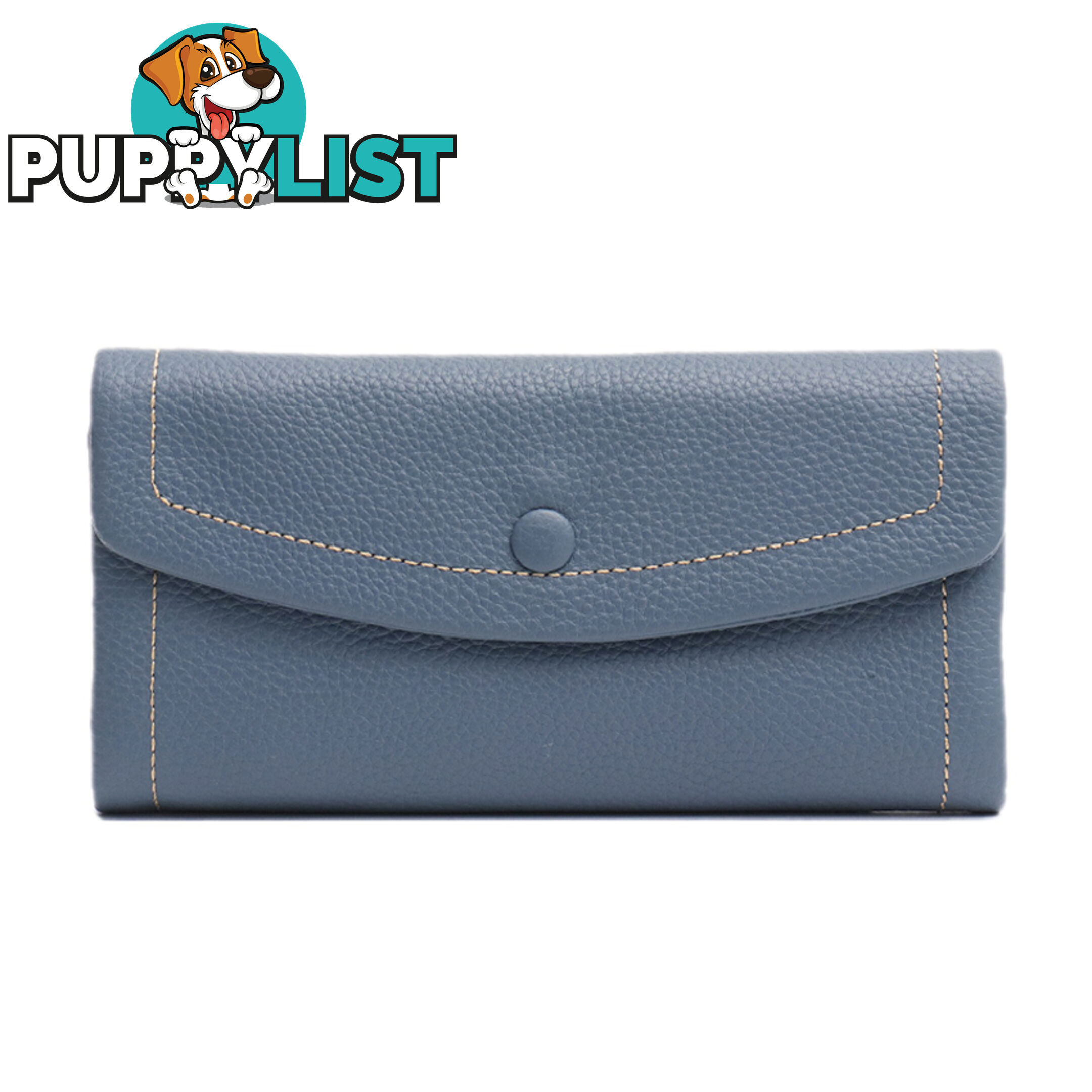 NONIE BLUE GENUINE LEATHER LADIES WALLET