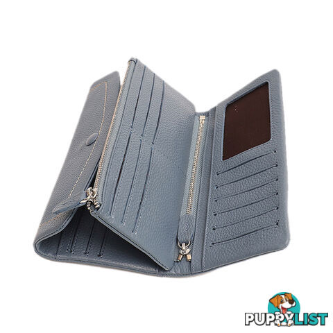 NONIE BLUE GENUINE LEATHER LADIES WALLET