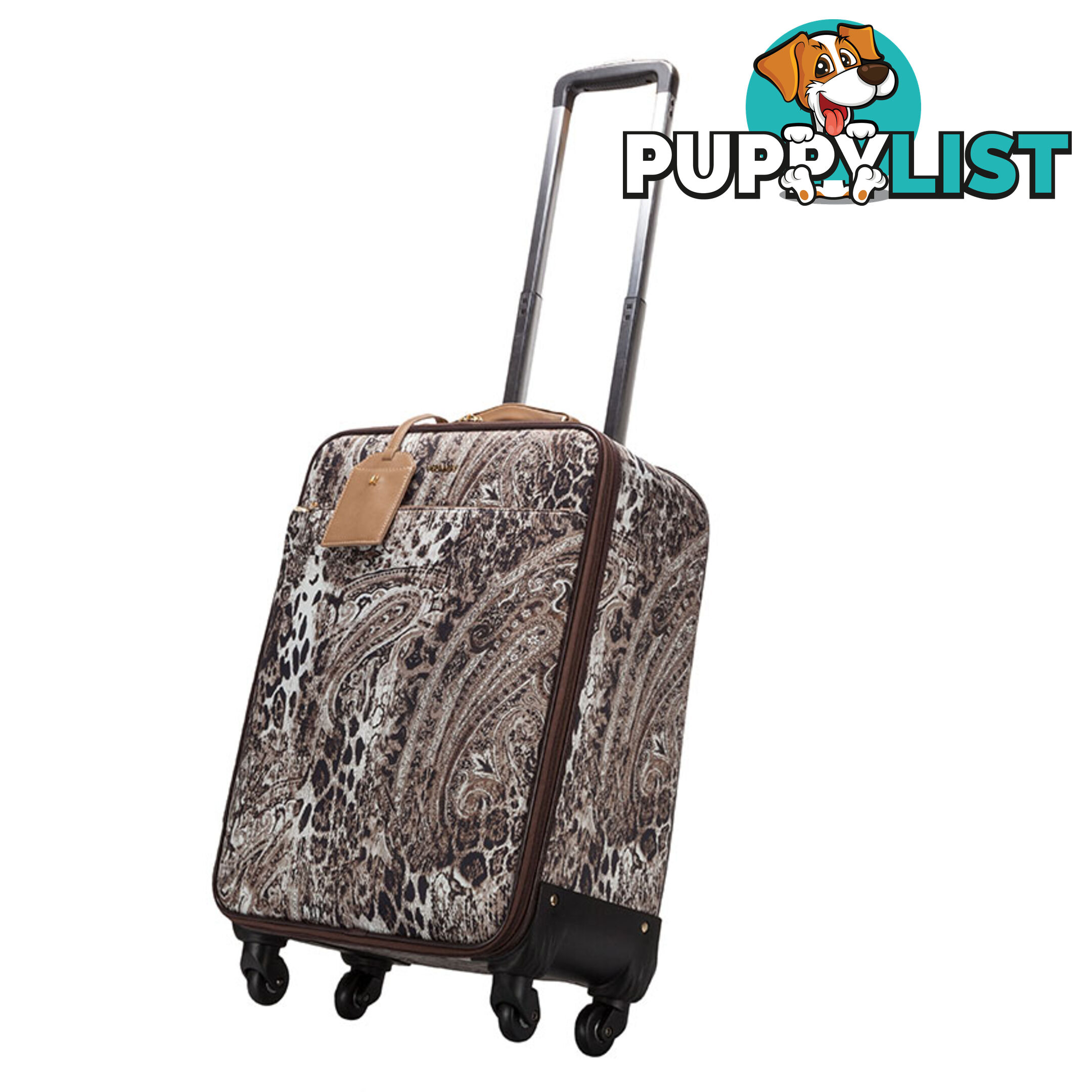 Broome Leopard Trolley Travel Bag