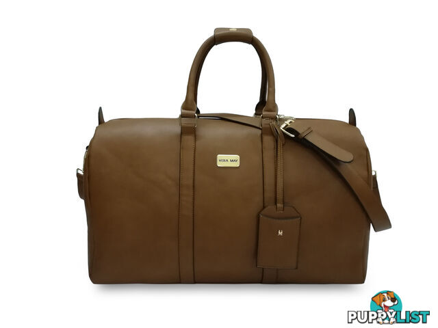 Manila Tan Overnight Duffel  Bag