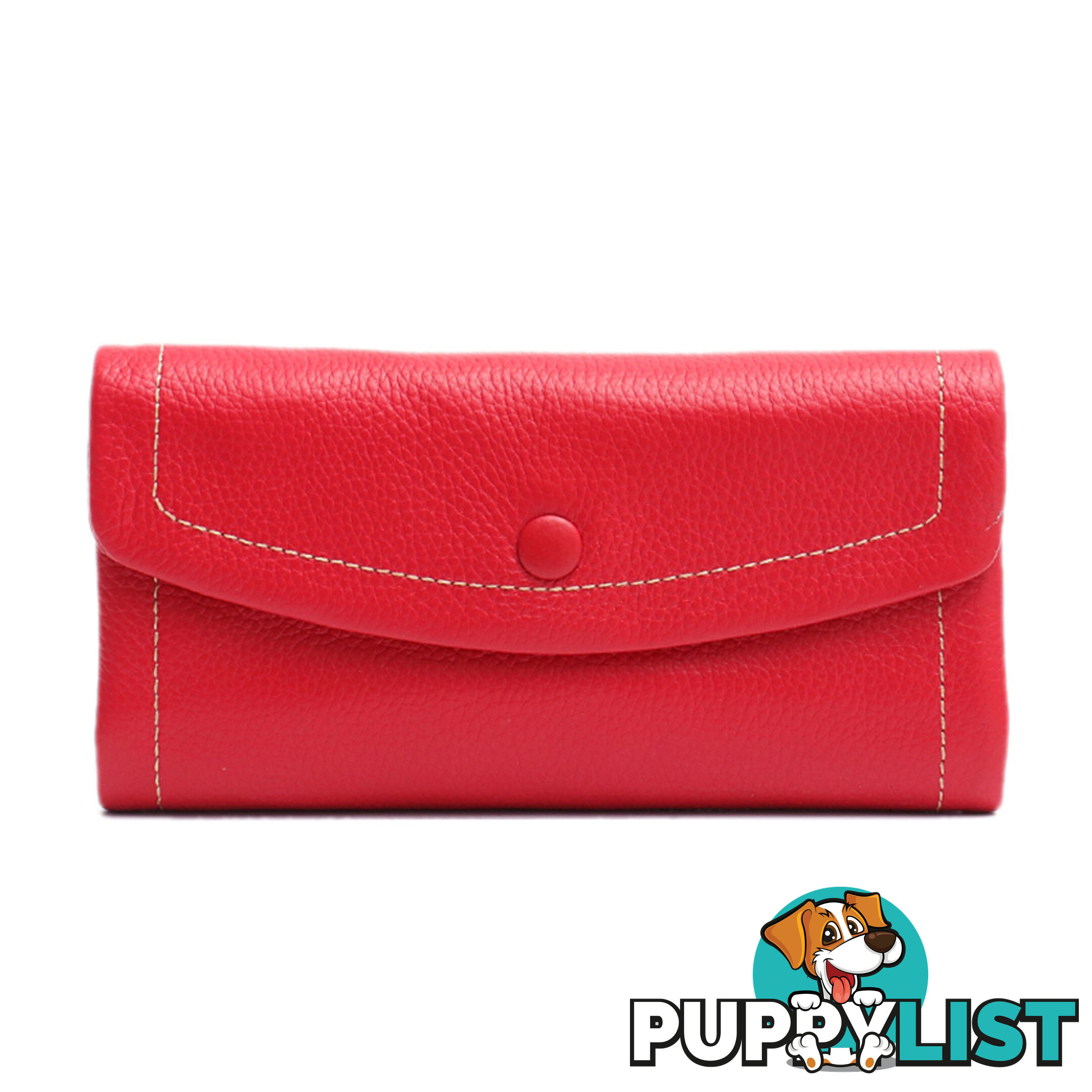 NONIE RED GENUINE LEATHER LADIES WALLET