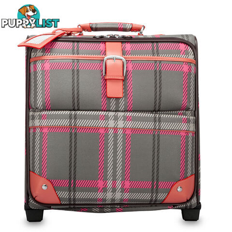 Chicago Grey Checkered Overnight Travelbag