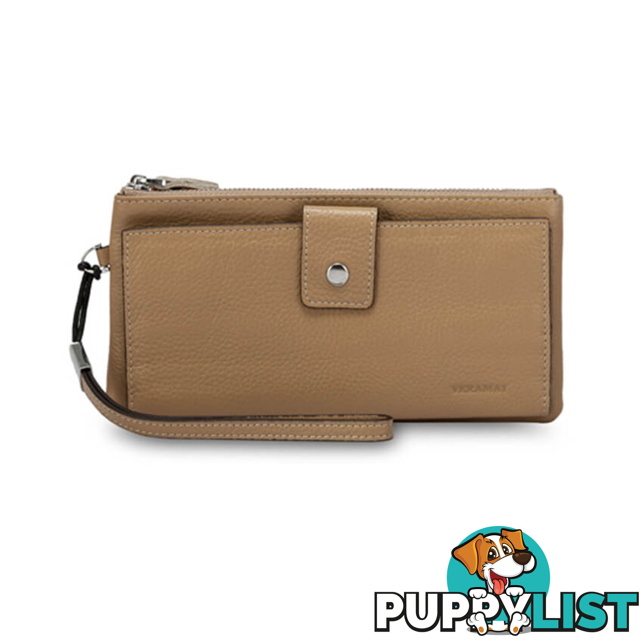 TORO Beige Womens Soft Genuine Leather Wallet