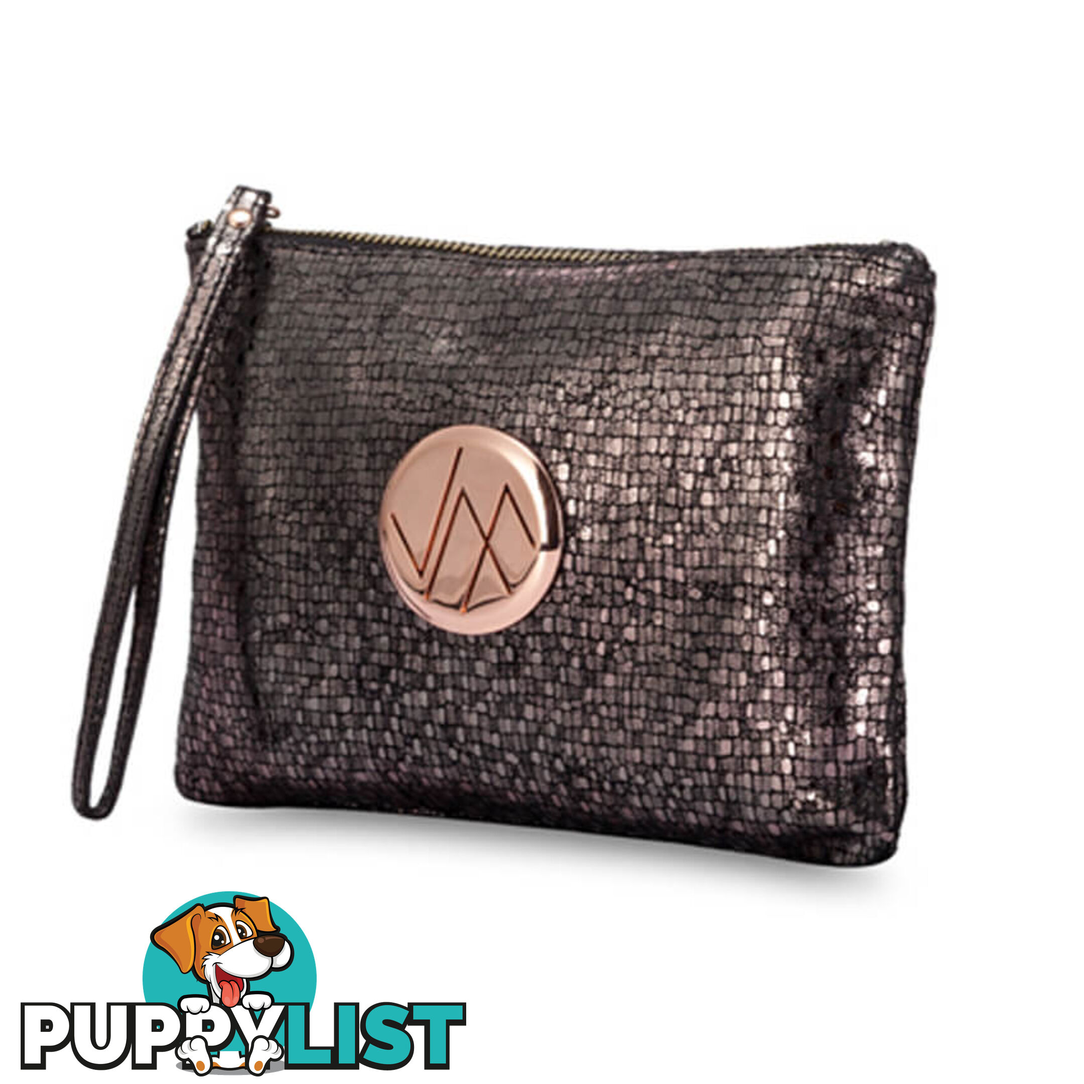 GIA Bronze Genuine Leather Clutch Bag