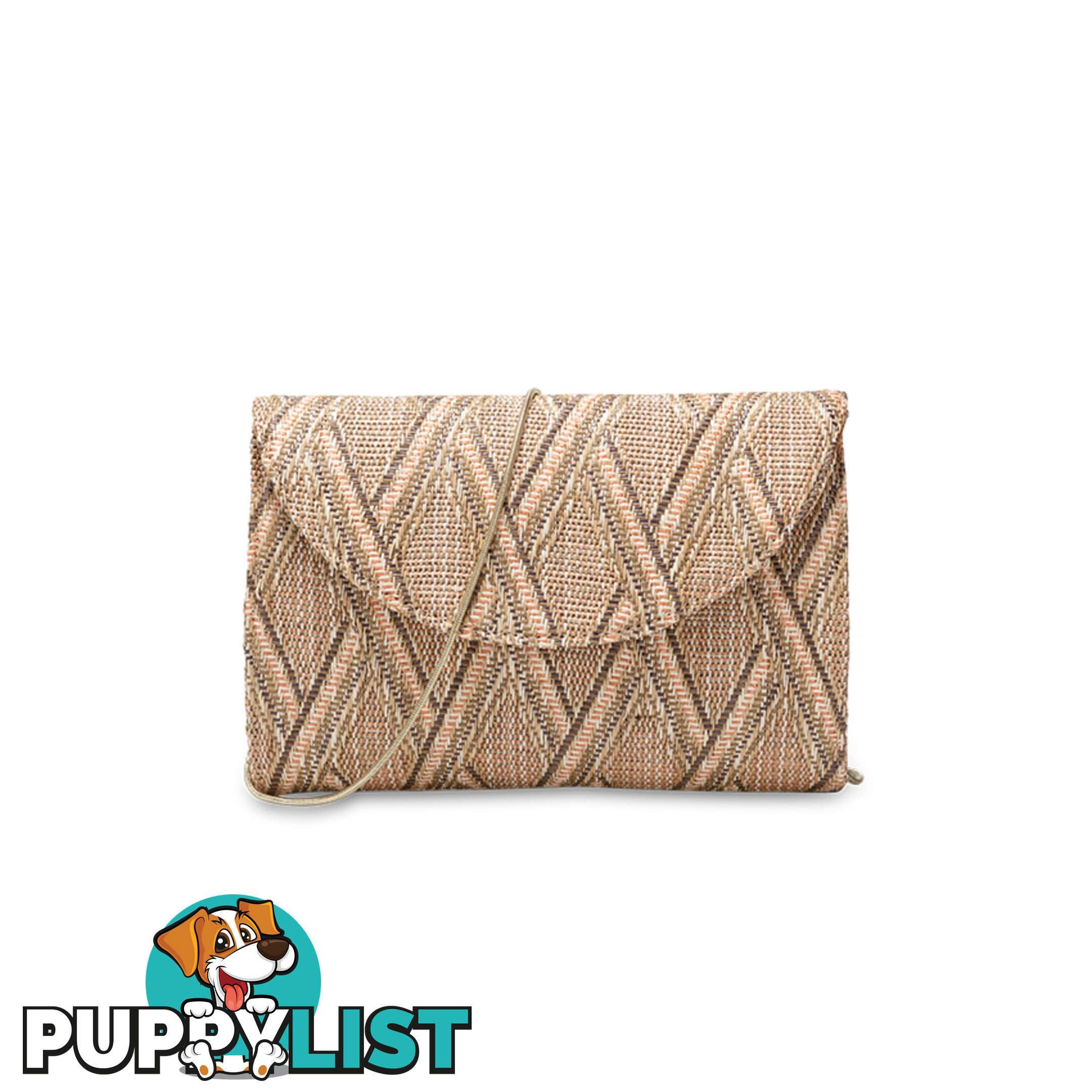 TAYLOR Natural Beige Woven Summer Clutch