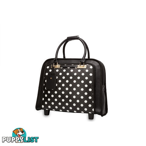 BARLETTA Black Polka Dot Travel Bag