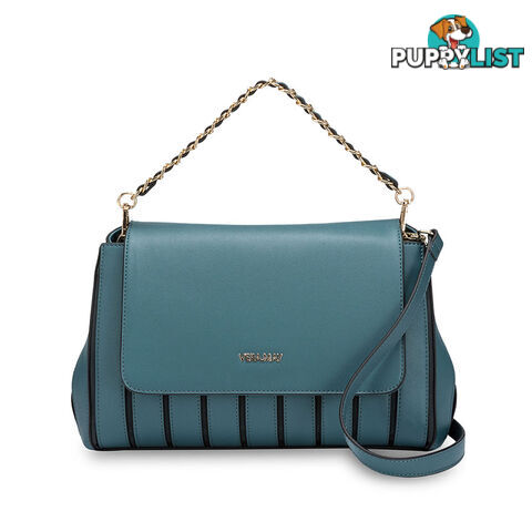 Madison Teal Blue Womens Fashion Satchel Handbag