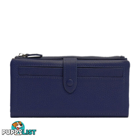 SAWYER Navy Blue Womens Leather Wallet