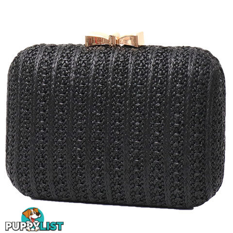 CHARMING BLACK WOMEN'S CLUTCH BAG