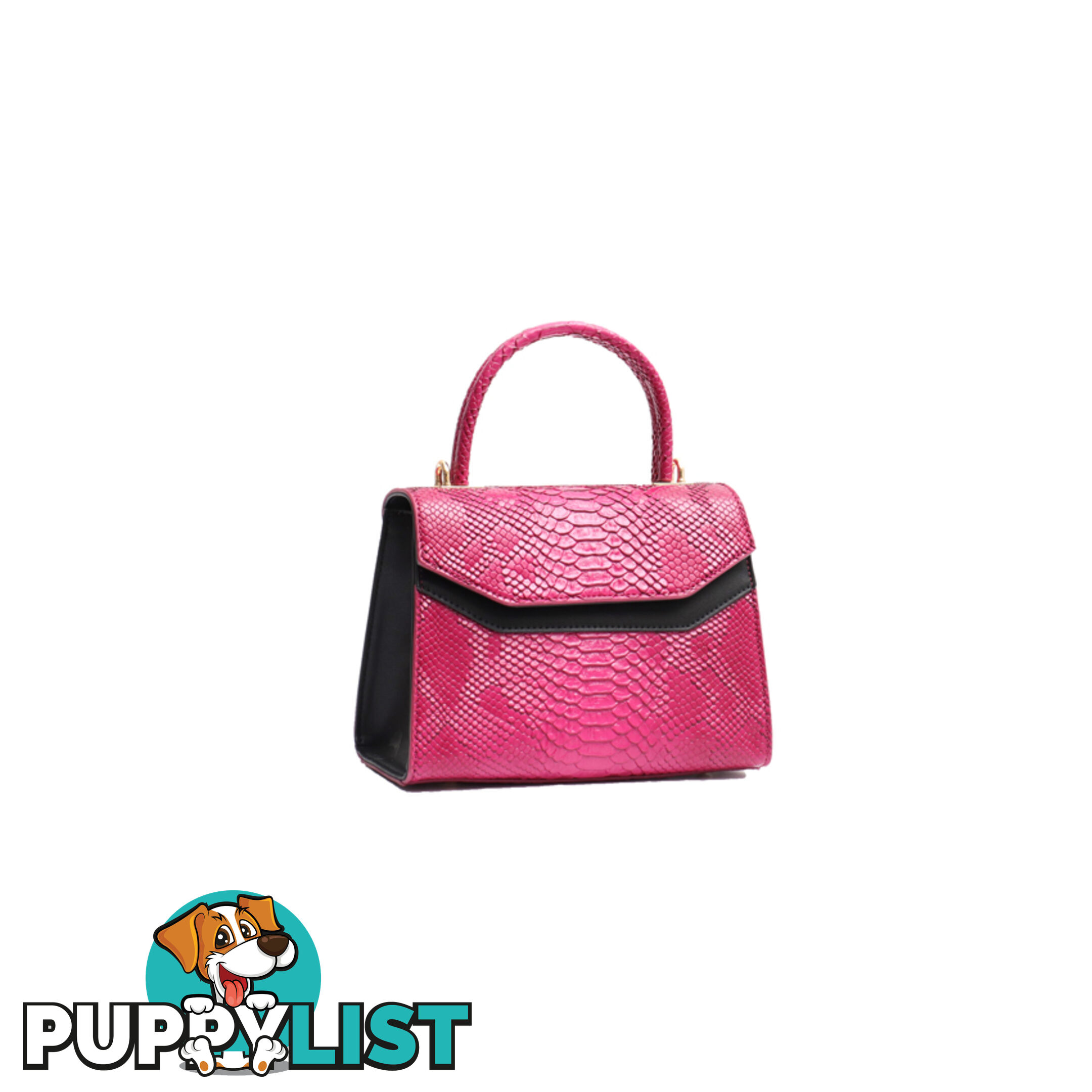 NYA FUSHIA PINK VEGAN LEATHER LADIES HANDBAG