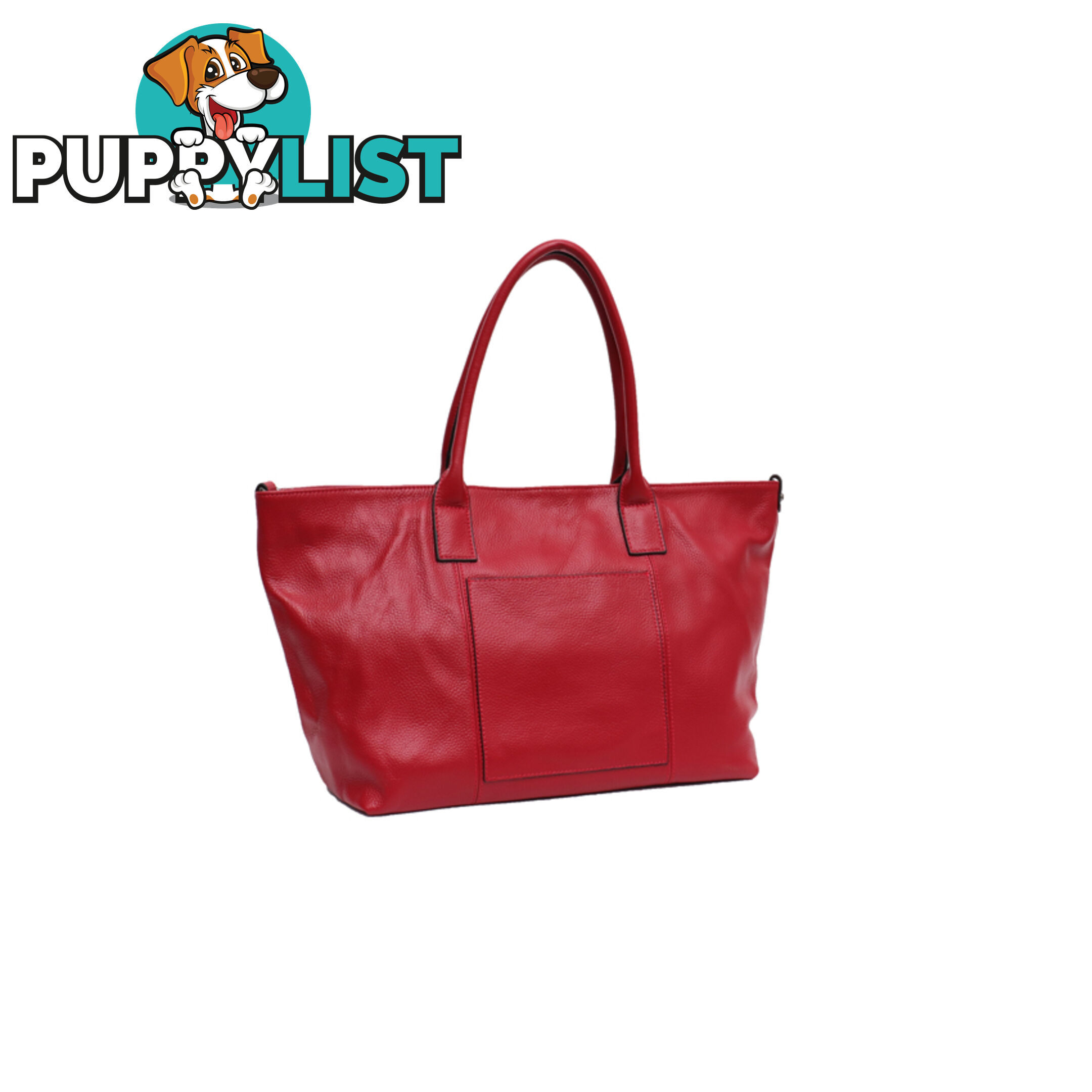 PHOEBE RED GENUINE LEATHER LADIES HANDBAG