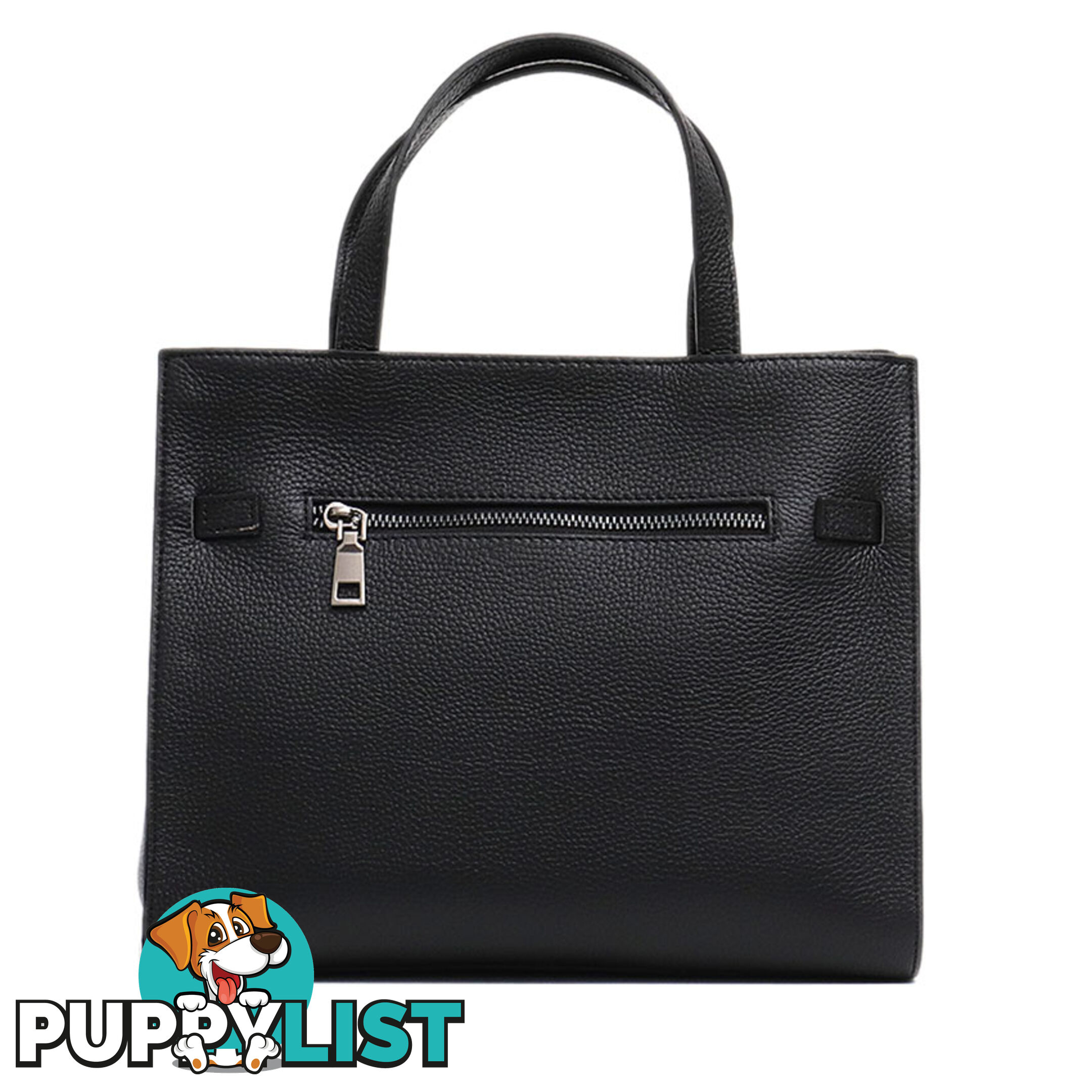 KIND BLACK GENUINE LEATHER WOMENS HANDBAG