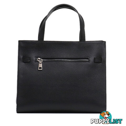 KIND BLACK GENUINE LEATHER WOMENS HANDBAG