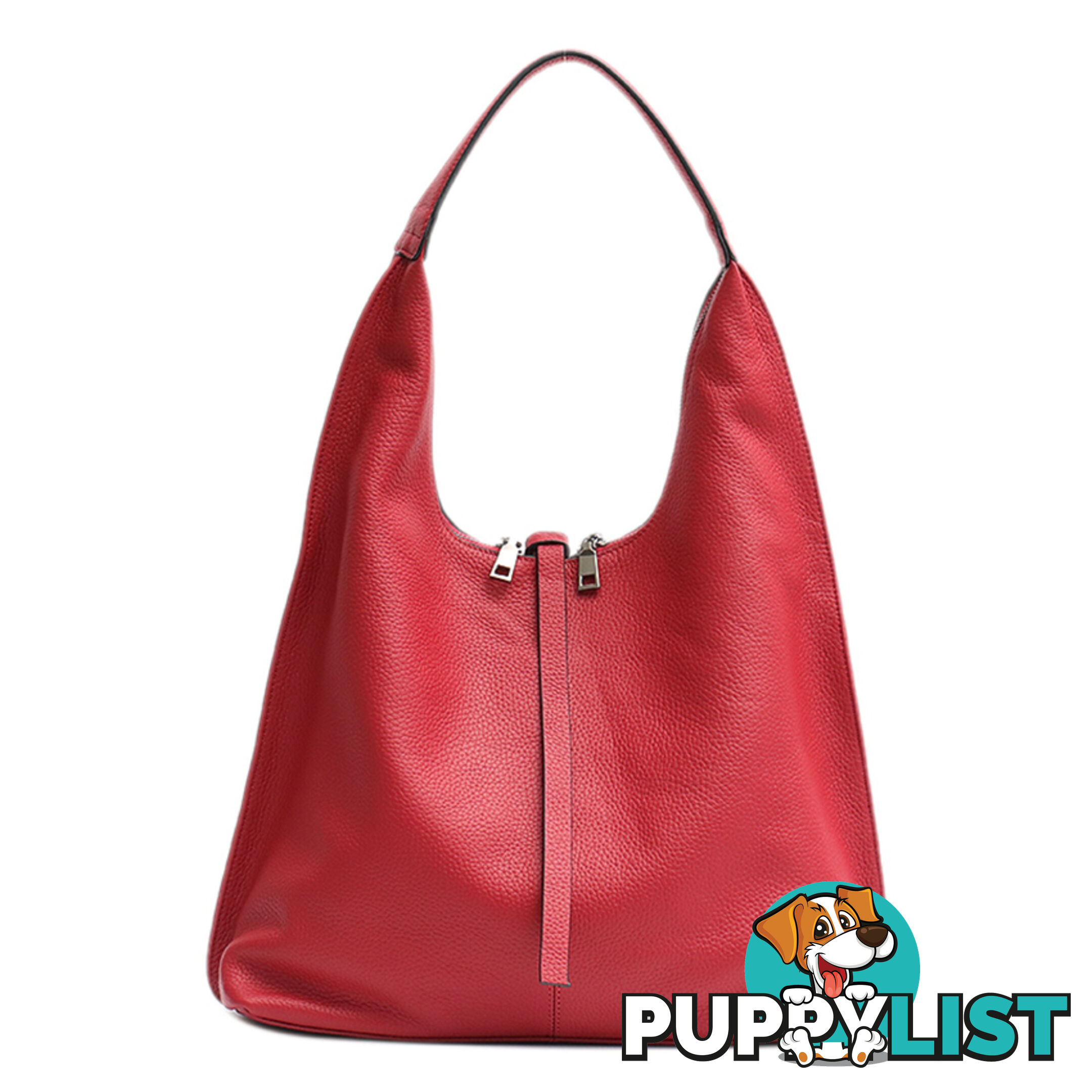 ANNIE RED GENUINE LEATHER LADIES HANDBAG