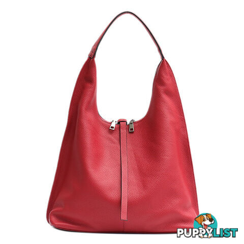 ANNIE RED GENUINE LEATHER LADIES HANDBAG