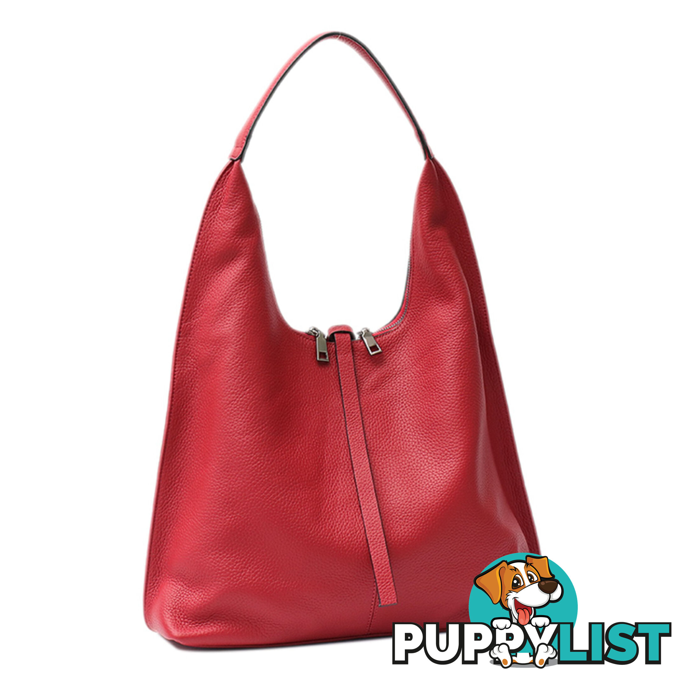 ANNIE RED GENUINE LEATHER LADIES HANDBAG