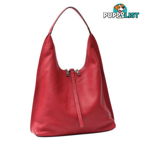 ANNIE RED GENUINE LEATHER LADIES HANDBAG