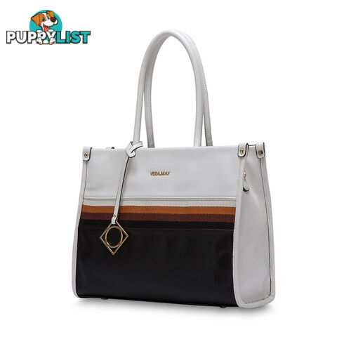 TEGAN White Faux Leather Womens Handbag